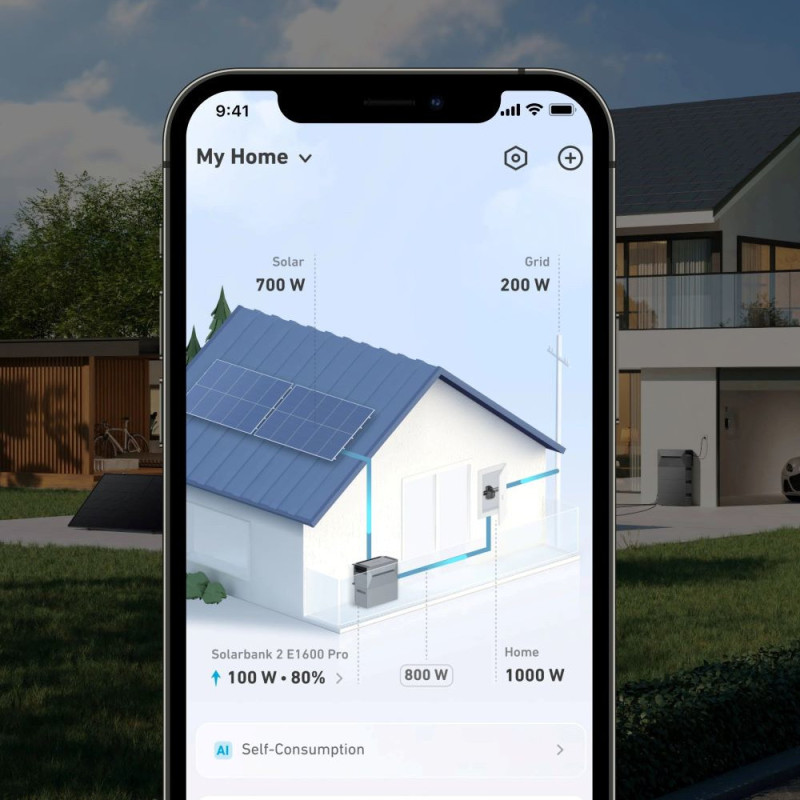 Medidor de energía inteligente Anker para el sistema Solarbank Solix WiFi Bluetooth