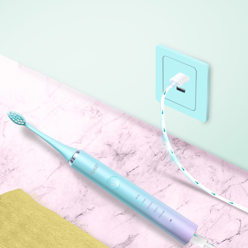 Seago Sonic Toothbrush SG-972 8 heads + ETUI