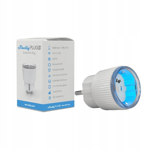 Shelly Plug S 12A Presa intelligente Wifi con misurazione di potenza