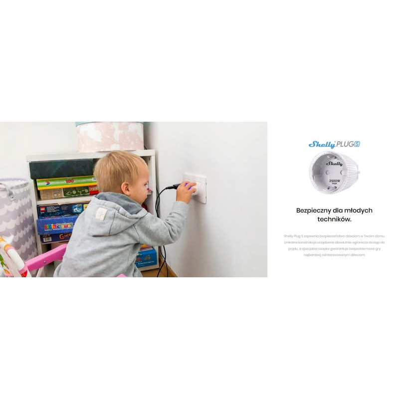 Shelly Plug S 12A Smart Wifi Outlet with power measurement