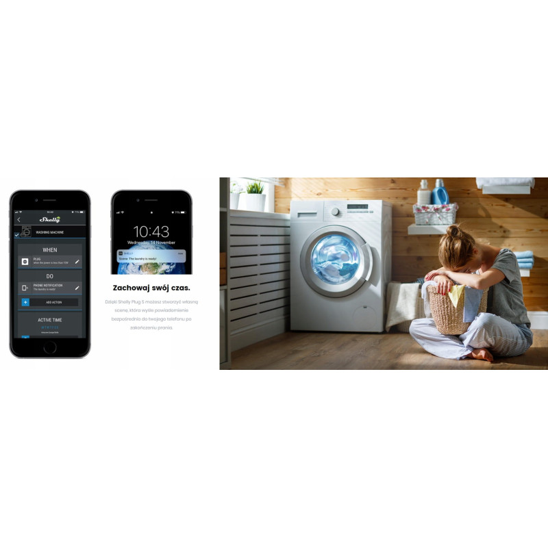 Shelly Plug S 12A Smart Wifi Outlet mit Leistungsmessung