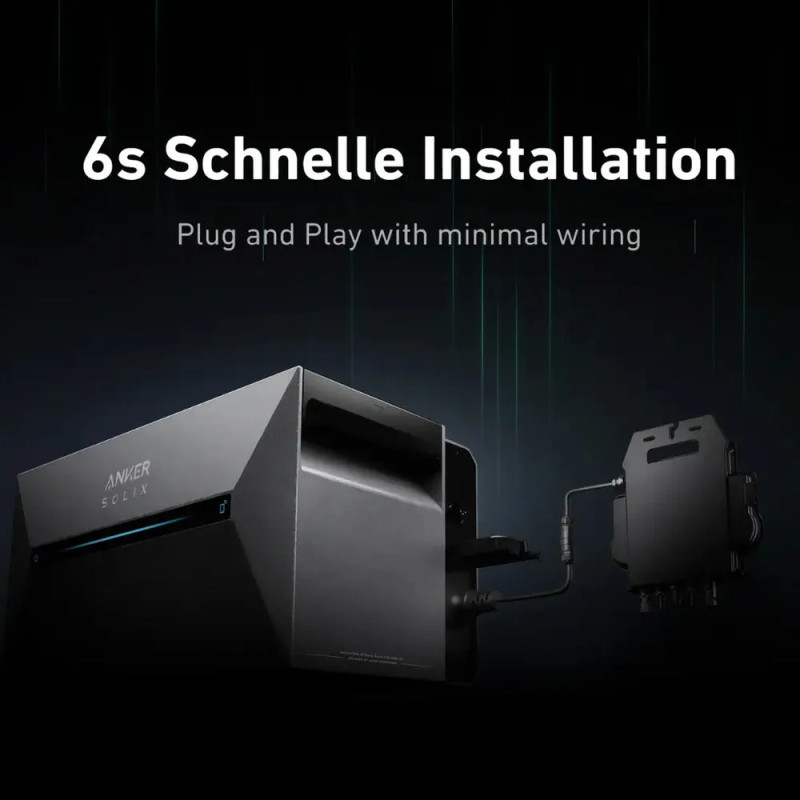 ANKER Solix Solarbank 2 AC 1600Wh stockage d'énergie avec micro-onduleur 800W + ANKER Smart compteur triphasé