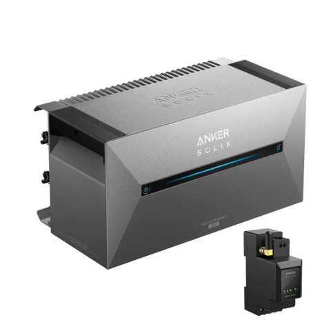 ANKER Solix Solarbank 2 AC 1600Wh stockage d'énergie avec micro-onduleur 800W + ANKER Smart compteur triphasé
