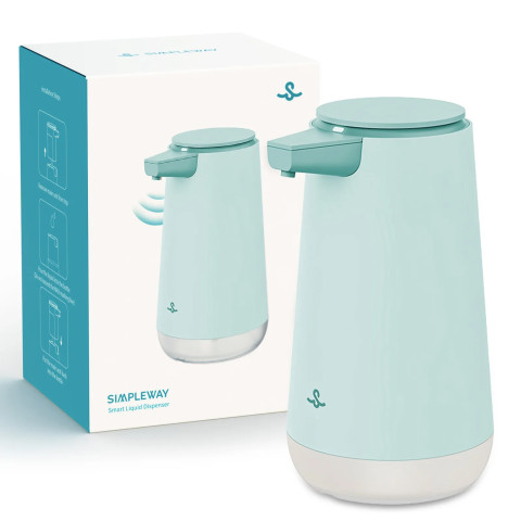 SIMPLEWAY Dispensador automático de jabón líquido para cocina baño carga USB-C