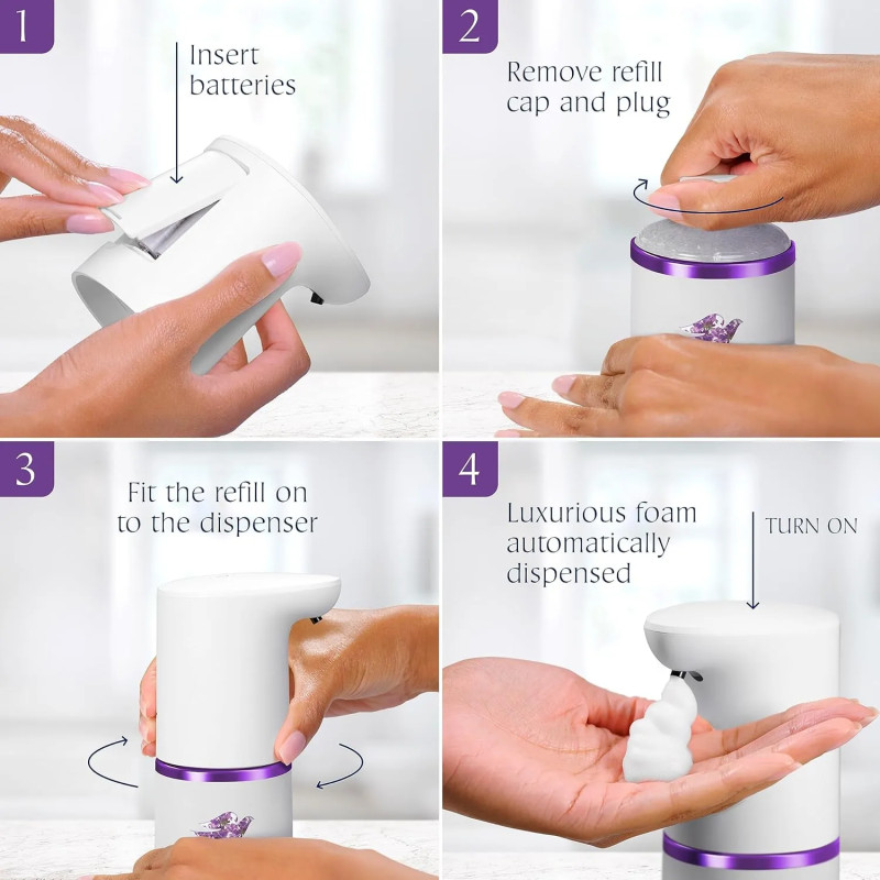 Distributore automatico di schiuma di sapone Dove Touchless