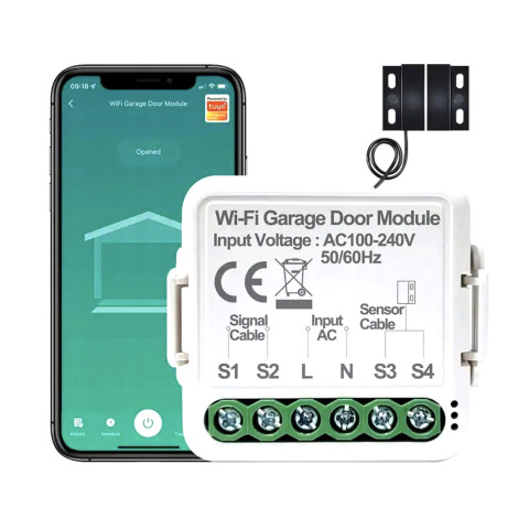 Módulo controlador de puerta de garaje MINI WiFi Tuya