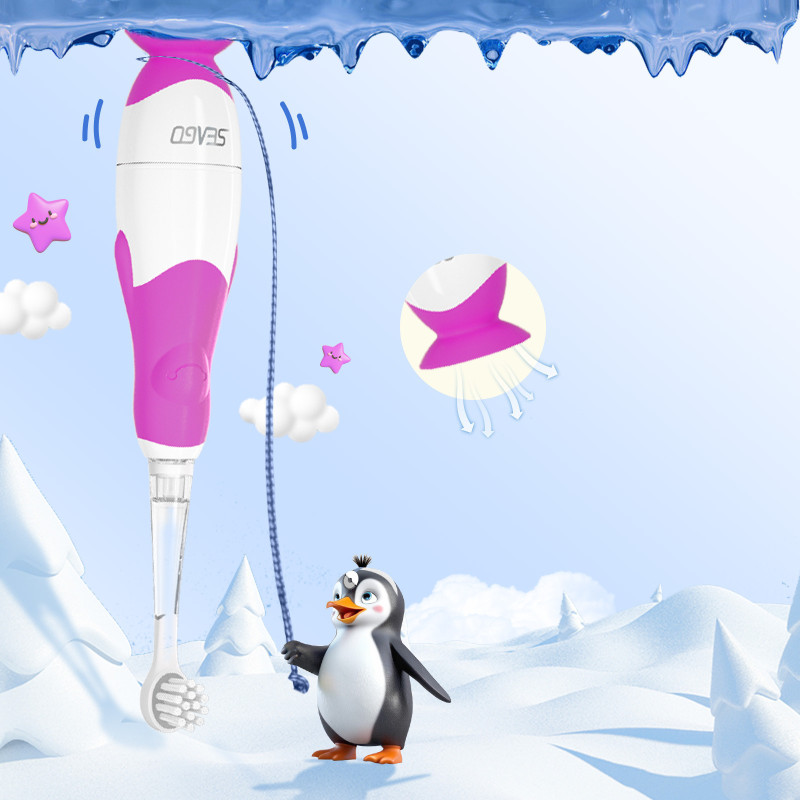 Brosse à dents sonique Seago pour les bébés de 0 à 3 ans