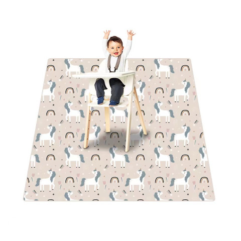 Waterproof mat under the BLW feeding chair