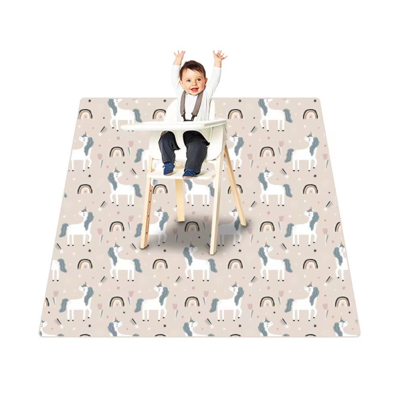 Waterproof mat under the BLW feeding chair