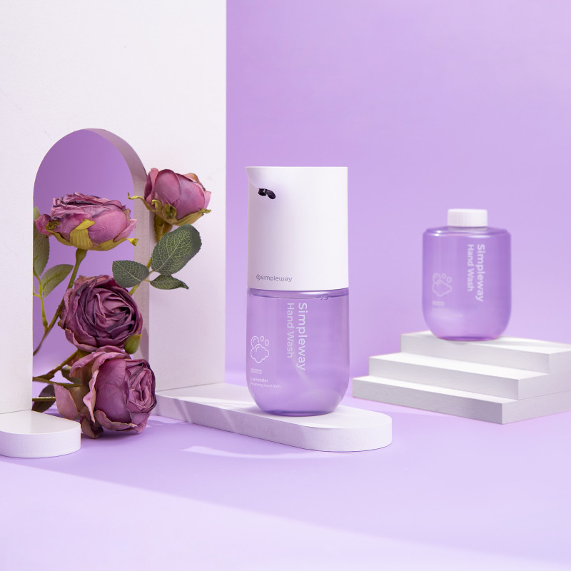 Distributeur automatique de savon mousse SIMPLEWAY avec savon, USB-C