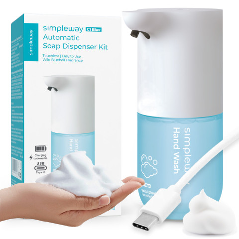 Dispensador automático de jabón de espuma SIMPLEWAY con líquido